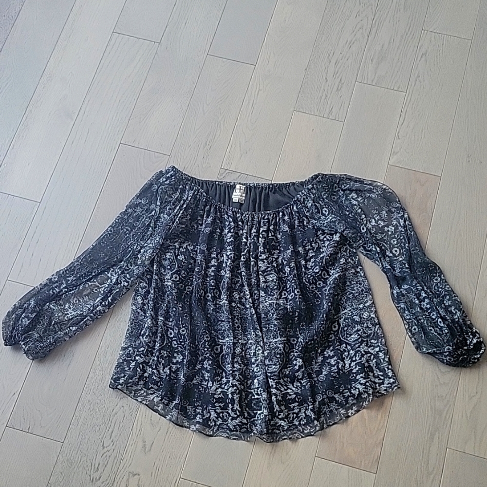 Haute Hippie oversized silk blouse